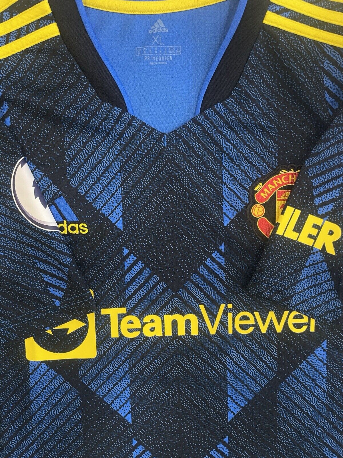 Manchester United 21/22 Third Soccer Jersey Shirt XL *Authentic* RONALDO #7