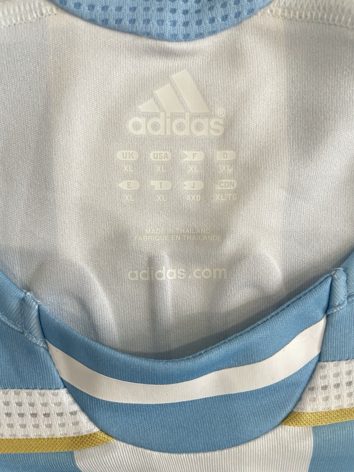 Argentina 2006 Home Football Soccer Jersey Size XL *Authentic* Adidas CAMBIASSO