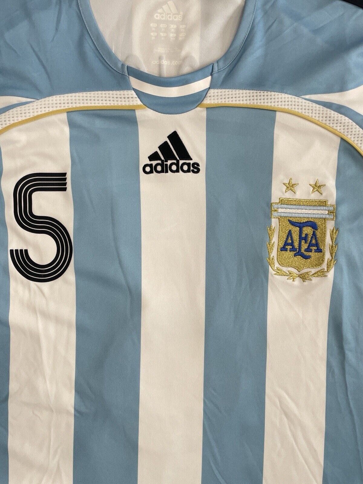 Argentina 2006 Home Football Soccer Jersey Size XL *Authentic* Adidas CAMBIASSO