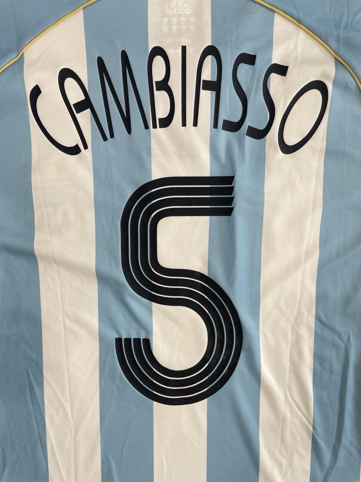 Argentina 2006 Home Football Soccer Jersey Size XL *Authentic* Adidas CAMBIASSO