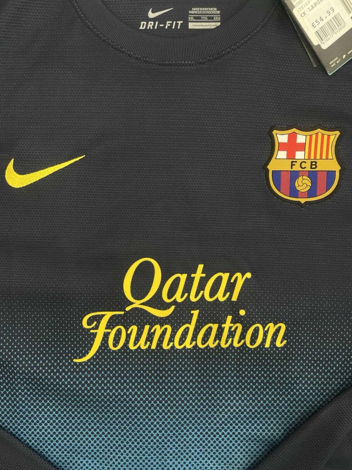 Barcelona 12/13 GK Football Shirt Soccer Jersey 2XL *Authentic* BNWT V.VALDES #1