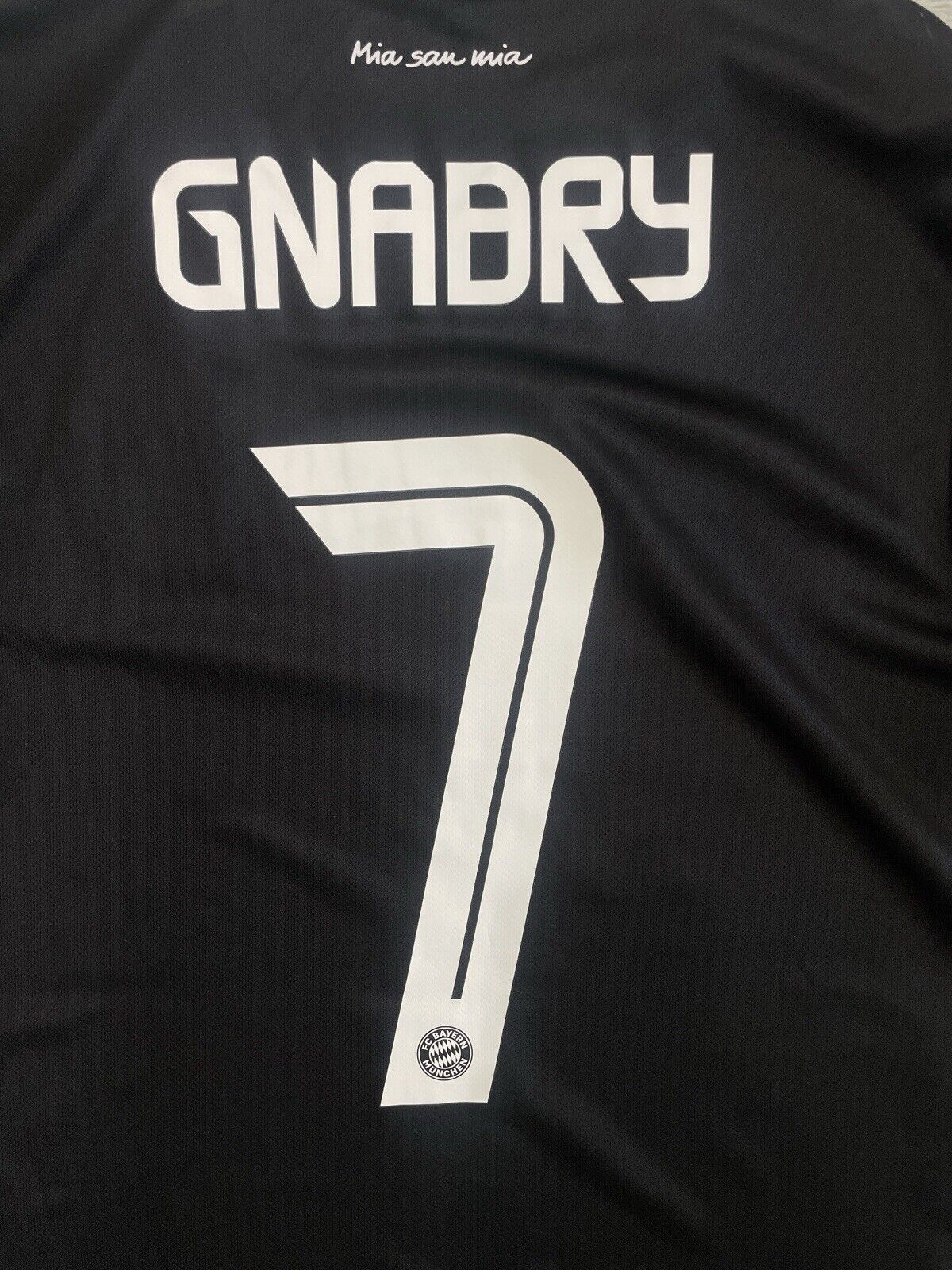 Bayern Munich 20/21 Third Football Soccer Jersey L *Authentic* GNABRY #7 BNWT