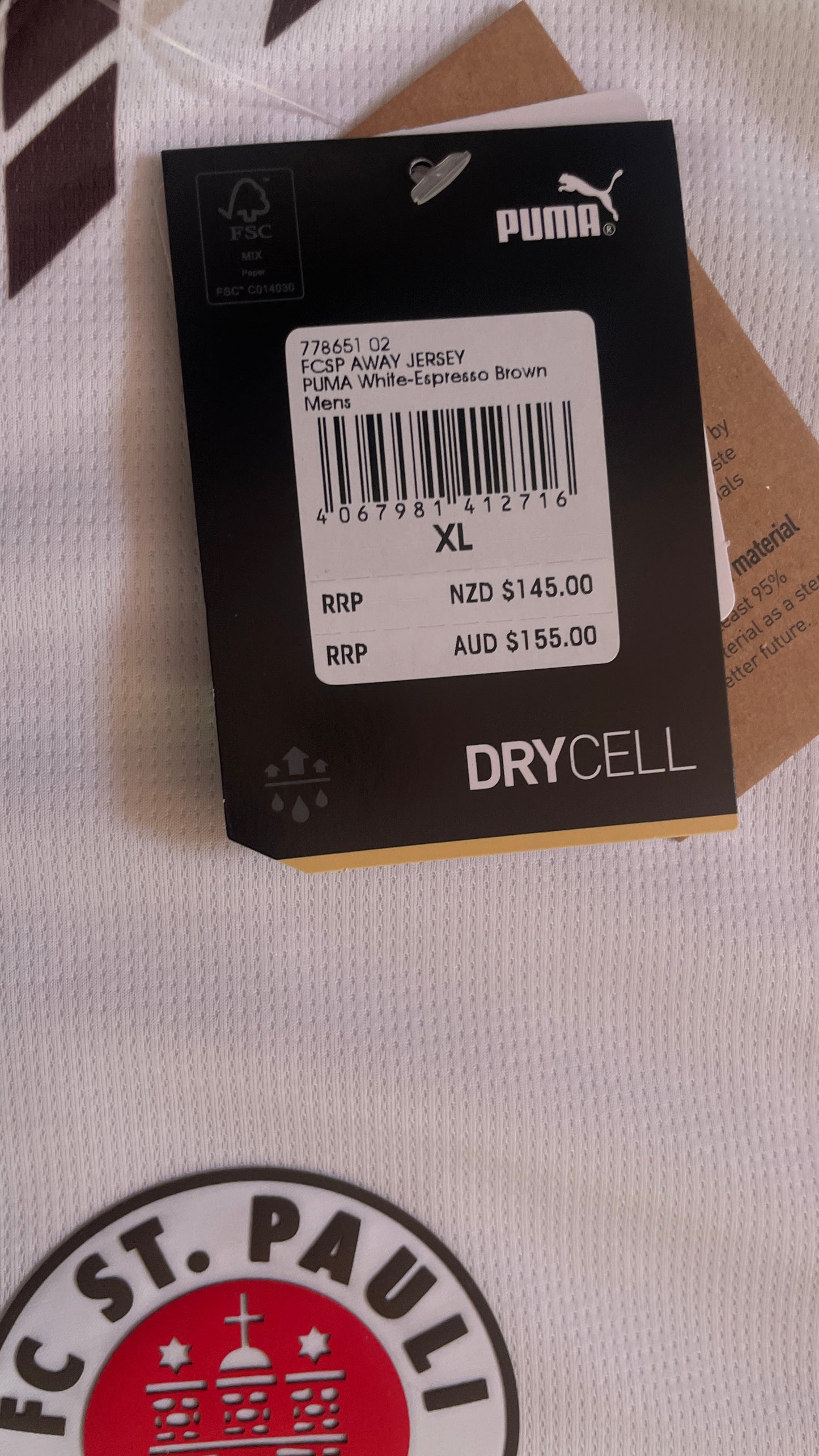 St Pauli 24/25 Away - IRVINE #7 - XL BNWT