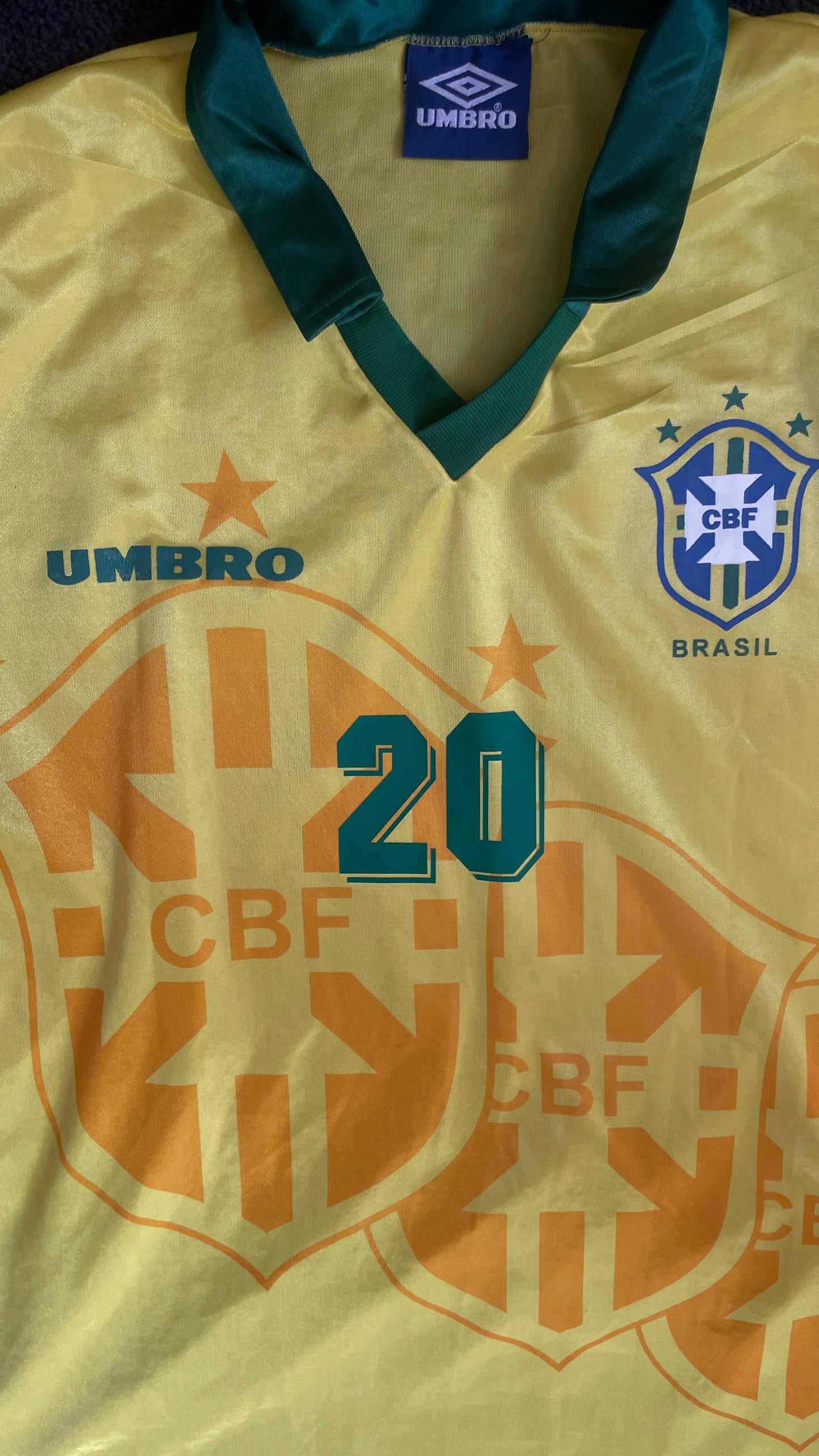 Brazil 1994 Home - RONALDO #20 - XL