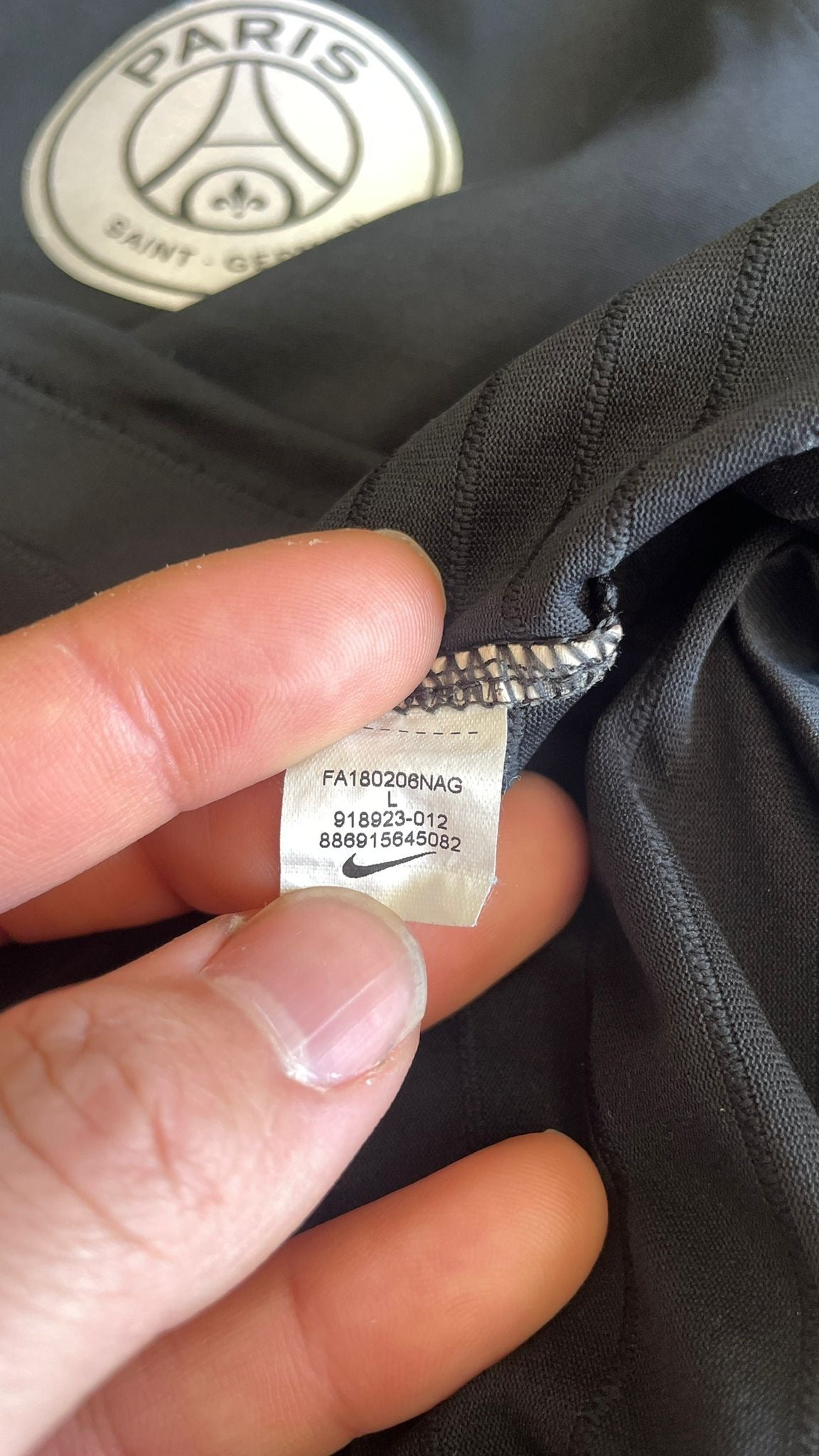 PSG 18/19 Third - L Fits M MBAPPE #7 - Player Issue