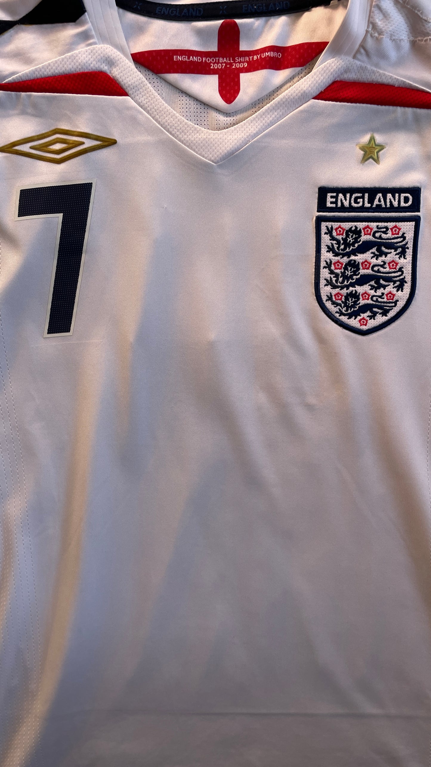 England 07/09 Home - BECKHAM #7 - S