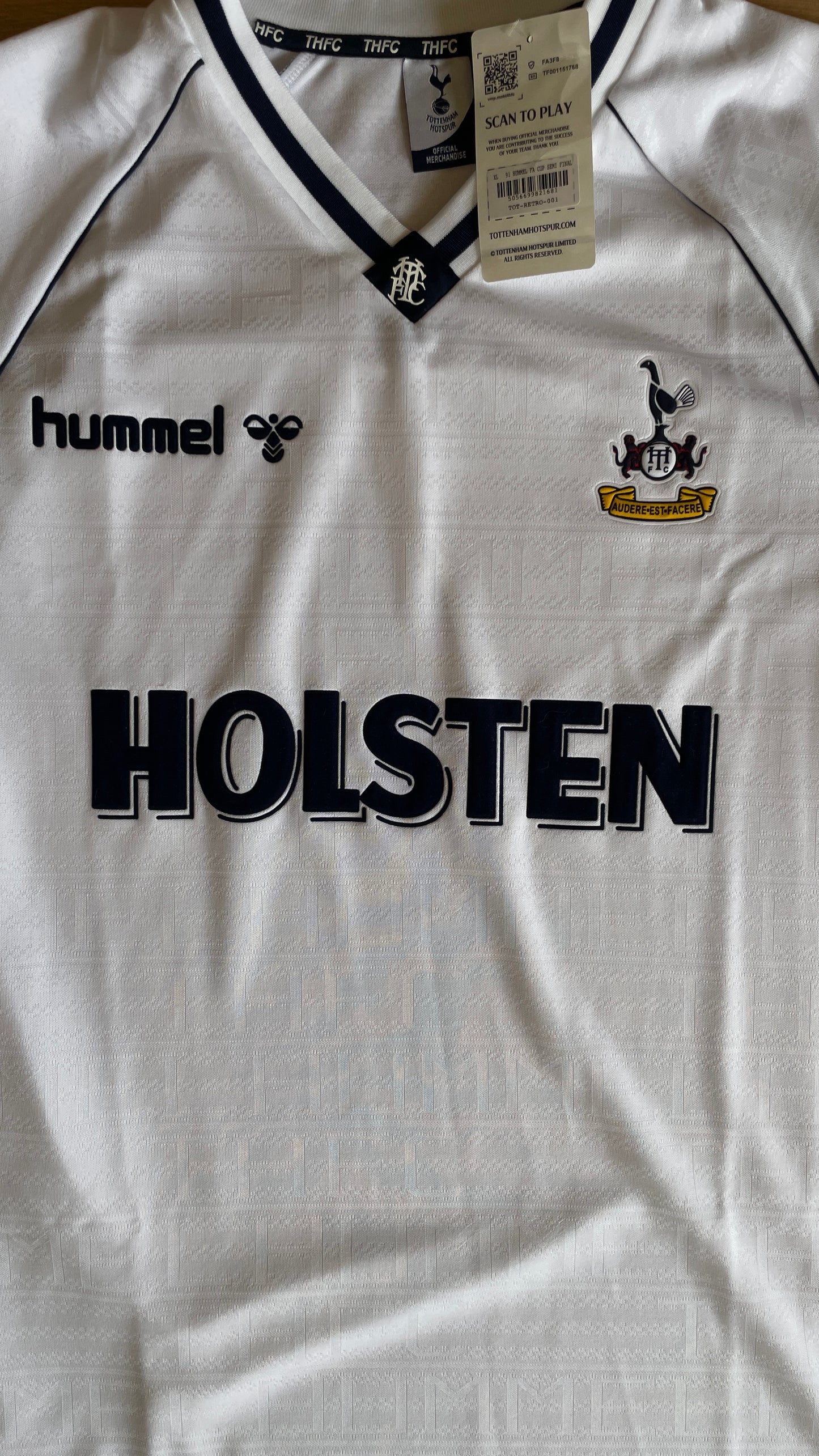 Tottenham Hotspurs 91 Fa Cup Final Home (Reissue) BNWT - XL