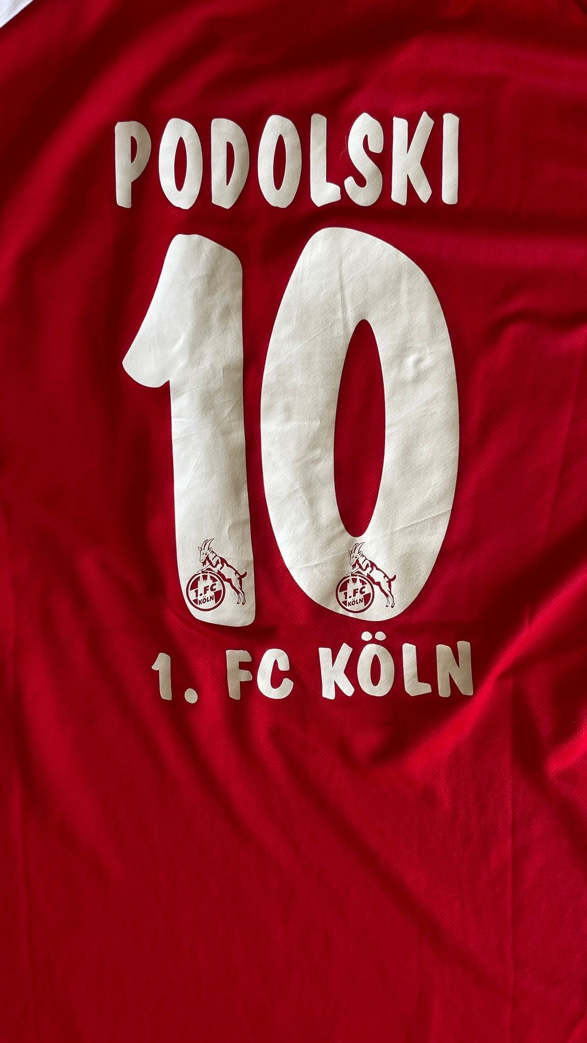 FC KOLN 09/10 Home - L - PODOLSKI #10 (3/4 Sleeve)