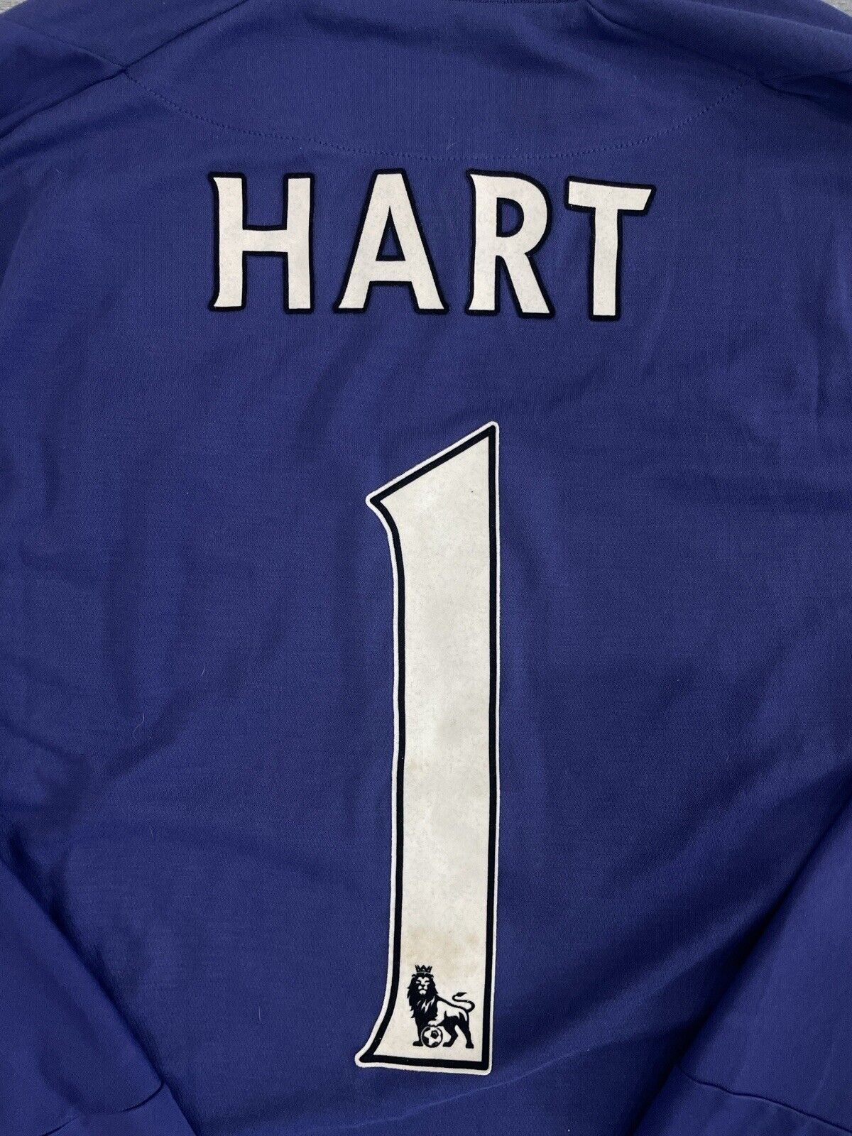 Manchester City 12/13 GK Football Shirt Soccer Jersey Large *Authentic* HART