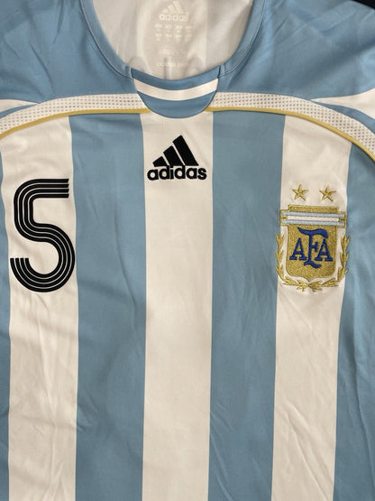 Argentina 2006 Home Football Soccer Jersey Size XL *Authentic* Adidas CAMBIASSO