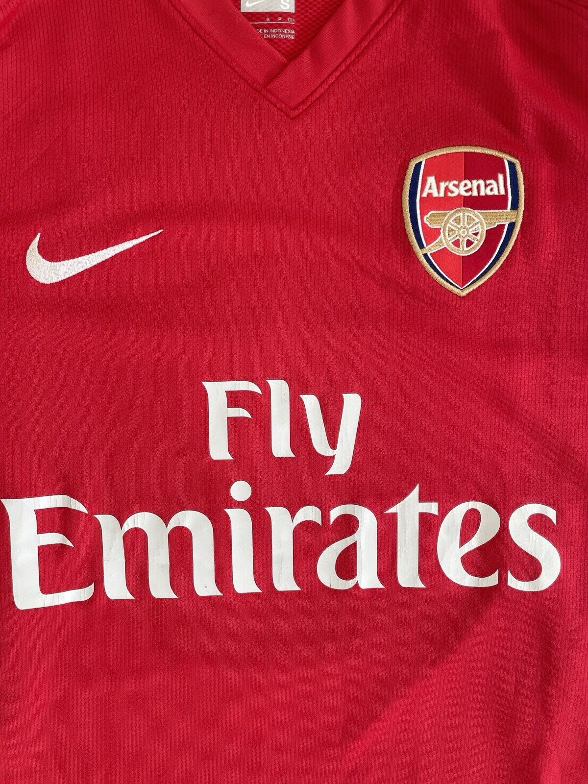 Arsenal 08/09 Home Football Shirt Soccer Jersey Size Small *Authentic* SAGNA