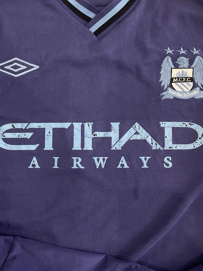 Manchester City 12/13 GK Football Shirt Soccer Jersey Large *Authentic* HART