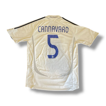 Real Madrid 06/07 Home - M - CANNVARO #5