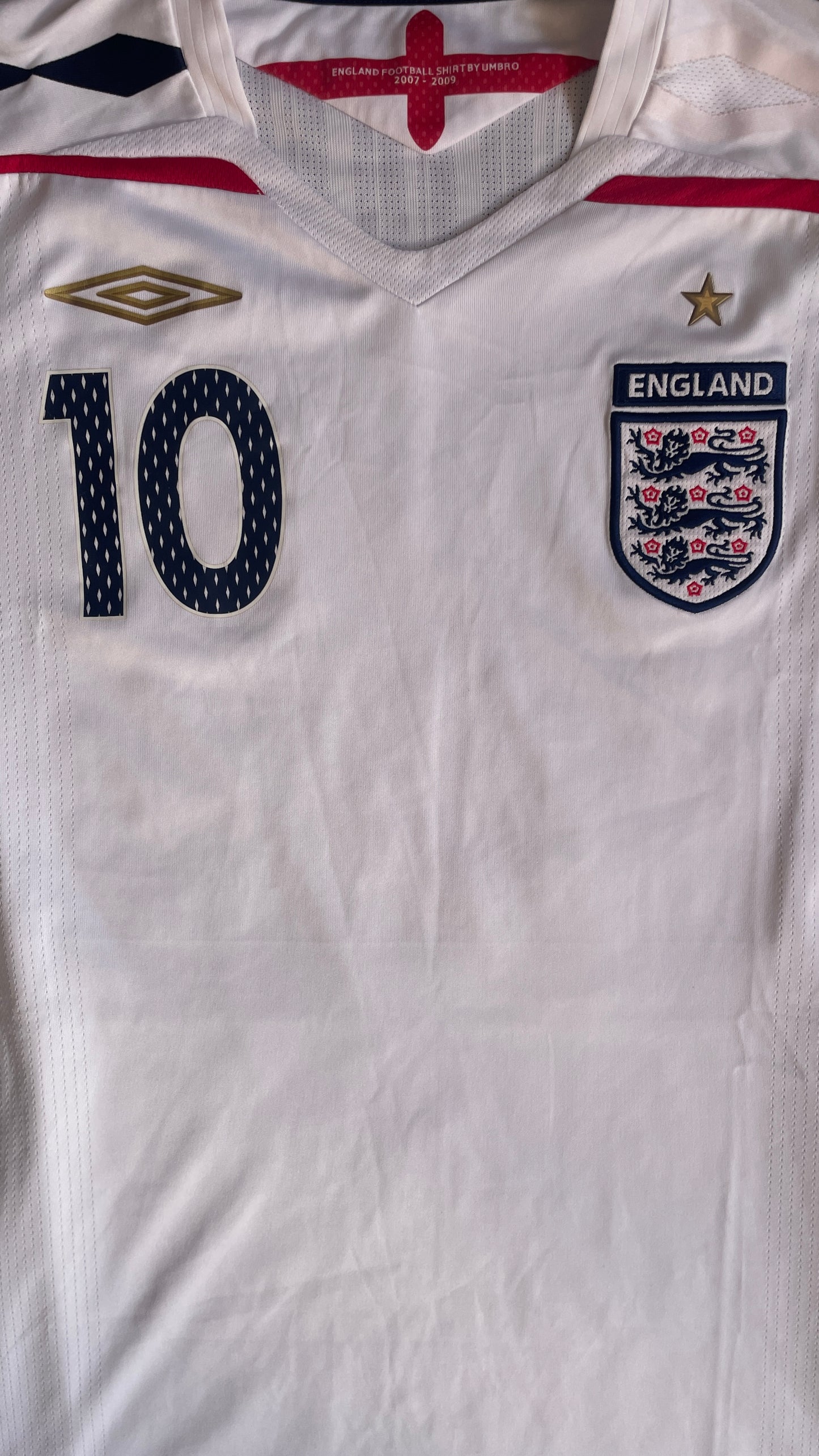 England 07/09 Home OWEN #10 - XL