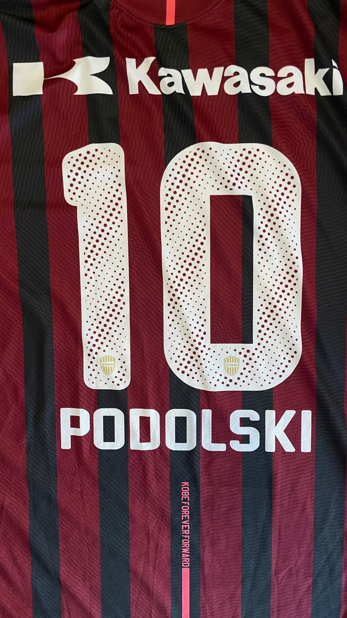 Vissel Kobe 2017 Home - 4XL Fits L - PODOLSKI #10